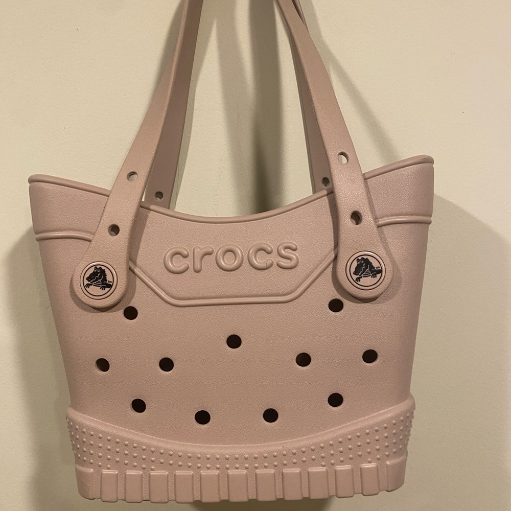 CROCS Women's Taupe Tote Bag - Picture 4 of 6